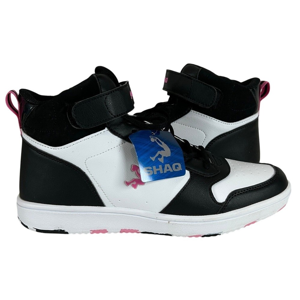 Shaq Heights Mid Womens Basketball Sneakers White Pink Black Size 9.5 New